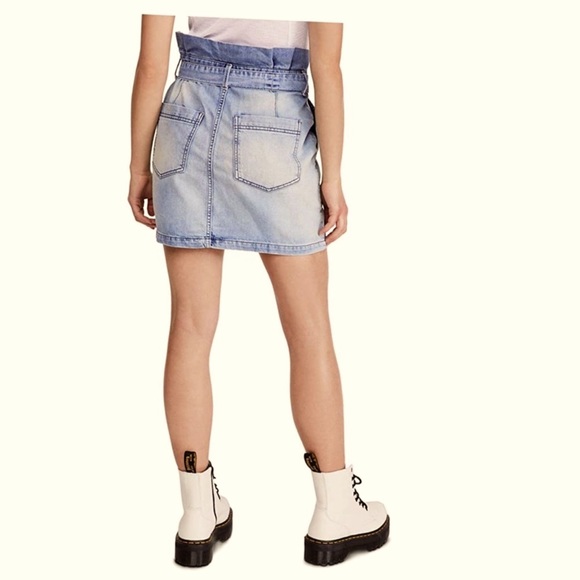 FREE PEOPLE NWT Jean Mini skirt SIZE:0 - Picture 7 of 12